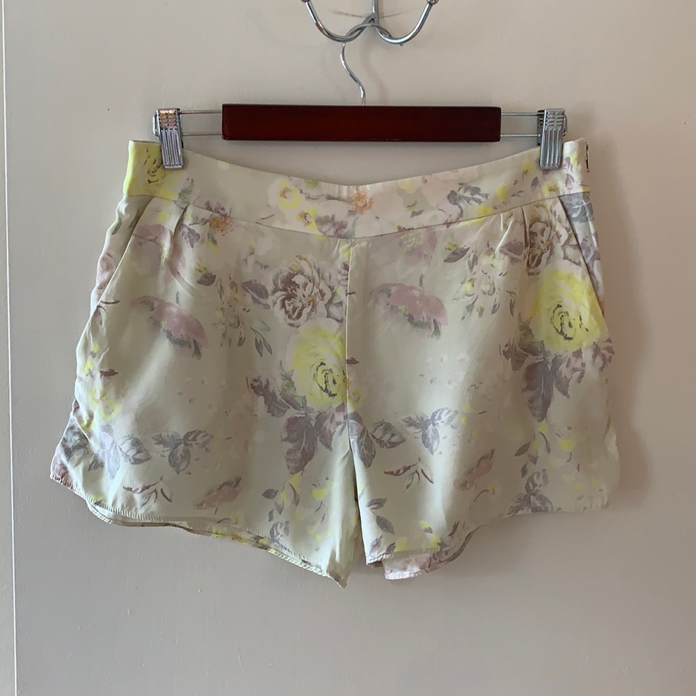 Wilfred Floral Print Silk Shorts